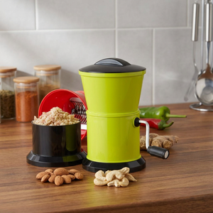Picador de Verduras Manual ANAX con Cuchilla de Acero Inoxidable, Cortador de Frutas y Verduras Compacto, Herramienta de Cocina Portátil - Product Image 3