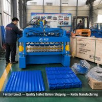 Machine de fabrication de tôles de toiture à double couche de qualité industrielle pour profilés trapézoïdaux et ondulés