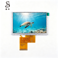 ShengHe IPS LCD 5,0 Zoll 800X480 RGB 50PIN Hochhelligkeit 500nits COG Industrielles Breittemperatur-LCM LED-Hintergrundbeleuchtungspanel I2C