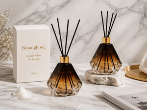 Luxury Unique Colored <strong>Reed</strong> <strong>Diffuser</strong> Glass Bottles Empty Clear Vials Crown Cap <strong>Reed</strong> Sticks Available 100ml/150ml/200ml/500ml - Product Image 3