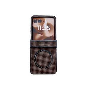 Étui de protection intégral en cuir avec protection de charnière pour Motorola <span class=keywords><strong>Razr</strong></span> 60 50 <span class=keywords><strong>40</strong></span> <span class=keywords><strong>Ultra</strong></span> 60 50 <span class=keywords><strong>Razr</strong></span>+ 2025, pliable, antichoc, design professionnel - Product Image 1