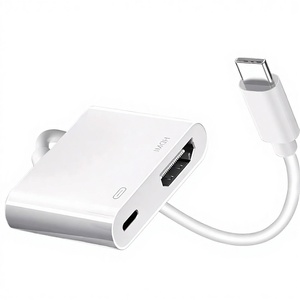 อะแดปเตอร์ USB-C เป็น 4K60Hz สำหรับ iPhone 16/15 <span class=keywords><strong>iPad</strong></span> Pro สำหรับ MacBook Pro และโปรเจคเตอร์ HDTV - Product Image 1