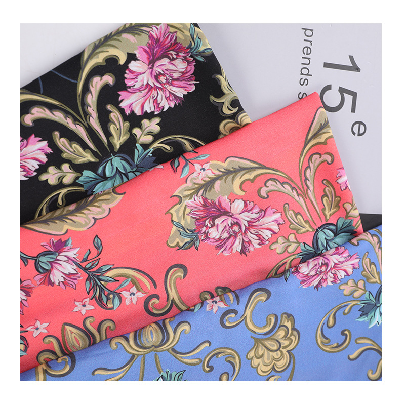 Прямая продажа с фабрики, искусственная ткань с цифровой печатью, цифровая реактивная прямая струйная печатная ткань для платьев и одежды