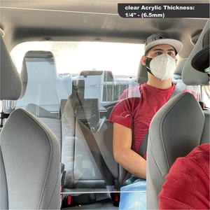Барьер акриловый для стола безопасности ресторана, разделительная панель, ограждение для стола такси, Ub Lyft Er - Product Image 4