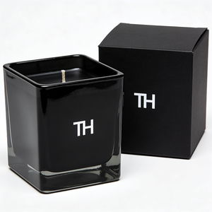 Frascos de Vidrio Cuadrados Transparentes Grises de Lujo para Velas Decorativas, Frascos Vacíos de 8oz, 10oz y 12oz para Fabricación de Velas - Product Image 3