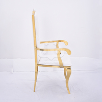 Fauteuils élégants en métal d'acier inoxydable pour le salon ou l'appartement extérieur populaires pour des banquets et des événements