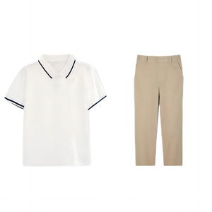 เสื้อโปโลกีฬาแขน<span class=keywords><strong>สั้น</strong></span>เด็กผู้ชาย<span class=keywords><strong>กางเกง</strong></span>ชุดนักเรียนสำหรับเด็กและวัยรุ่น - Product Image 1