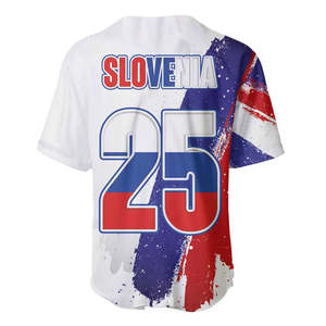 Бейсбольная майка большого размера с принтом, 100% полиэстера - Product Image 2