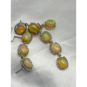 <b>Top</b> selling Luxury <b>Earring</b> Set 925 Sterling Silver, OPAL Gift Party Wedding Anniversary Engagement Religious Ceremonies Events - Product Image 3