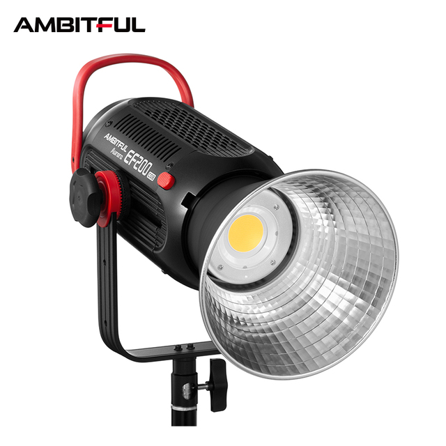 AMBITFUL EF200 200W LED Video Light 5600K Continuous Lighting Built-in APP Bowens Mount Studio Light for Photography Boxed