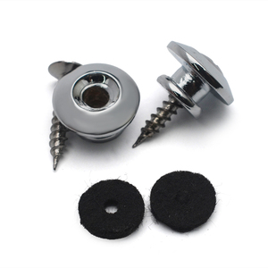 Hebilla Metálica <span class=keywords><strong>para</strong></span> Correa de <span class=keywords><strong>Guitarra</strong></span> 16x9, Botón de Correa, Cierre de Seguridad <span class=keywords><strong>para</strong></span> Correa de <span class=keywords><strong>Guitarra</strong></span>, Cromado - Product Image 2