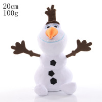 Peluches Olaf La Reine des Neiges, Figurine de Père Noël Blanc, Jouet en Peluche, Modèle de Coussin Doux, Poupée Oreiller pour Cadeau d'Enfant