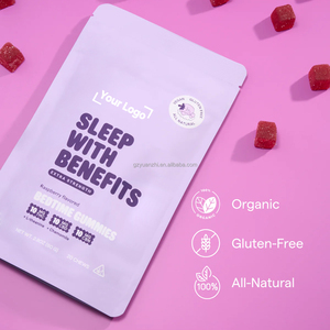 Nhãn hiệu riêng 20 nhai mâm xôi hương vị mỗi Gummy Chứa L-theanine 25mg hoa cúc 10mg ngủ trước khi đi ngủ gummies bổ sung - Product Image 3