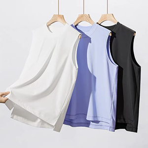 Beach Ready Ice-Cool Vest 230g Coton, été solide sans manches - Product Image 3