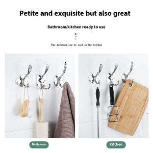 ตะขอแขวนเสื้อเดี่ยวแบบทันสมัยตะขอแขวนผนังทำจากสเตนเลสสตีลแข็งแรงทั้งหมดพร้อมดีไซน์ทันสมัย - Product Image 2