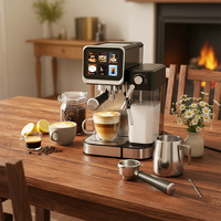 Anbo 2026, Fábrica OEM ODM, Cafetera Espresso Profesional con Sistema de Autolimpieza y Tanque de Leche