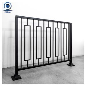 Optima Garde-corps de balcon en acier inoxydable avec revêtement en poudre de style contemporain, câble de 6 mm - Product Image 1