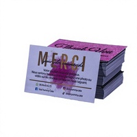 Biglietti da Visita e Biglietti di Ringraziamento Personalizzati di Lusso con Lamina Dorata, Carta Artistica Laminata, Cancelleria Premium per Piccole Imprese