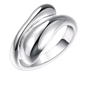 Nouvelle Collection : Parure de Bijoux Femme 4 Pièces en Argent Plaqué Or – <span class=keywords><strong>Collier</strong></span>, Boucles <span class=keywords><strong>d</strong></span>'Oreilles, Bagues Torsadées <span class=keywords><strong>et</strong></span> Bracelet - Product Image 4