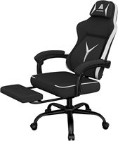 Fauteuil de Gaming Ergonomique et Rafraîchissant pour PC, Tissu Respirant Moderne, Siège Pivotant Extensible et Pliable pour Gamers et Salles Informatiques