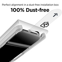 Kit d'installation de protection d'écran 9H incassable, anti-poussière, de qualité supérieure, avec boîte magique, nouveau design personnalisé OEM pour 15/16/17