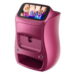 2024 Maart Expo Slimme Digitale 3d Nail Art Printer Machine Telefoon Controle Wifi Draagbare Automatische Nail Painting Machine