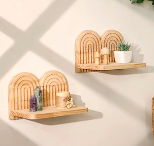 Estantes Flotantes de Pared Rectangulares de Madera Modernos, Soporte para Plantas Colgante, Diseño Plegable Multifuncional para Cocina, Sala de Estar, Dormitorio - Product Image 3