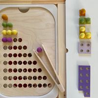 Plateau sensoriel Montessori JET, jeu de table, plateau en bois acrylique, jeu interactif parent-enfant, jouet éducatif pour