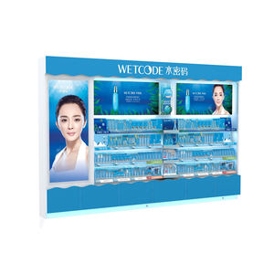 ชั้นวางเหล็กแบบหลายชั้นในตู้สำหรับจัดแสดงผลิตภัณฑ์บำรุงผิว โลชั่น ครีม เซรั่ม เครื่องสำอาง - Product Image 5