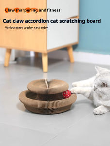 Rascador para Gatos de Cartón Corrugado, Cama Convertible, Árbol para Gatos con Camino para Escalar, Juguete para Gatos con Campana, Resistente a Arañazos - Product Image 6