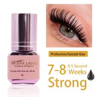 Colle à cils forte en stock important, adhésif noir pour extensions de cils à faible humidité