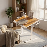 Bureau d'ordinateur portable pliable en aluminium AOR moderne à hauteur réglable, table de chevet multifonction et table d'ordinateur compacte