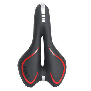 Asiento de <span class=keywords><strong>Bicicleta</strong></span> de <span class=keywords><strong>Gel</strong></span> para MTB, Asiento de Ciclismo de Carretera para Hombre y <span class=keywords><strong>Mujer</strong></span>, Cuero PU, Silicona, Cómodo, Suave, Amortiguador - Product Image 2