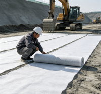 Géotextile en polyester renforcé pour la stabilisation des sous-sols ferroviaires