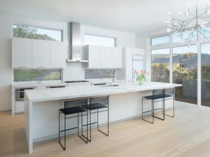 Apartamento de alquiler casa estilo Europa Matt lacado blanco pequeño gabinetes de cocina - Product Image 5
