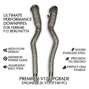 ตัวป้องกันความร้อน Vortex ท่อระบายไอเสีย SS304สำหรับ6.3L F12berlinetta เฟอร์รารีเครื่องยนต์ V12โดยตรง - Product Image 1
