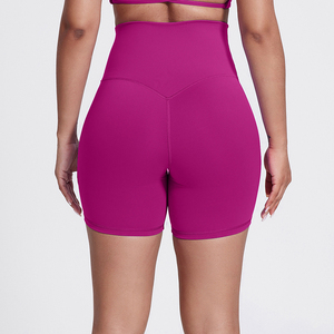 Nouveaux pantalons de yoga pour femmes, taille haute, effet push-up, respirants, sans ligne de couture, <span class=keywords><strong>short</strong></span> de fitness à taille croisée - Product Image 6