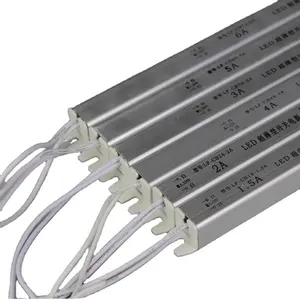 Mini boîtier d'éclairage d'alimentation à découpage mince, dc12v 18 24 36 48 60 72 150 200 300w slim ip20 led driver