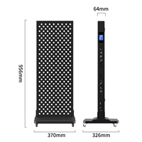 Dispositivo de Terapia de Luz Roja de Cuerpo Completo de 660nm 850nm 400W para Uso Doméstico, Pantalla Táctil, con Soporte de 360°, Ideal para Spa
