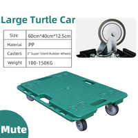 Portable 200kg en plastique tortue chariot transpalette quatre roues plate-forme OEM personnalisable industriel stockage outil chariot