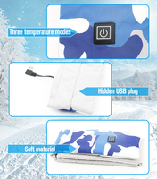 Popular Winter Keep Warm Rechargeable Safety Carbon Fiber Heating Scarf Neck Scarf Women Neck Electric Thermal Usb Heated Scarf