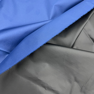 Mới Đến Dệt Vải Ô Chất Liệu 100% <span class=keywords><strong>Polyester</strong></span> 190T Loại Tơ Sống Vải Với Màu Đen PU Lớp Phủ - Product Image 5