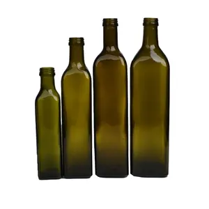 Botella De Vidrio De Aceite De Oliva Vendedora Caliente