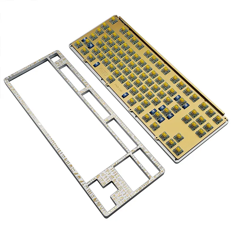 Keyboard Parts Mechanical Keyboard Shell Custom CNC Machining Aluminum Alloy High-precision brass cnc machining part