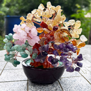 Bán Buôn Bảy Chakra Pha Lê Cây Năng Lượng Tích cực Pha Lê Cây Cuộc Sống Chakra Tiền Cây Phong Thủy Trang Trí - Product Image 6