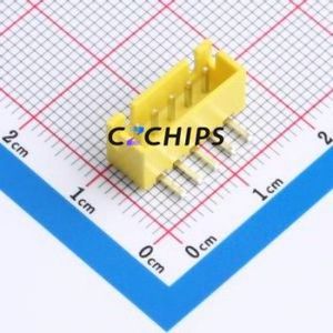A254F2W1-2H5P12 Wire-to-Board Pin Header Bent Lead Through Hole,P=2.5mm Connector 1x5P 2.5mm Right Angle Insert XH - Product Image 1