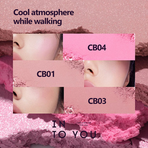 Từ Trung Quốc vào bạn mát giai điệu duy nhất Blush màu thay đổi ánh <span class=keywords><strong>s</strong></span>áng lung linh tự nhiên lâu dài khoáng bột trong hộp - Product Image 2