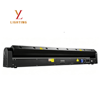 Luz Láser RGB de Haz Delgado de 8 Cabezas, 80W, 20 Canales, DMX512, Eje Y 270 °   Proyector Láser Giratorio Activado por Sonido para Escenarios