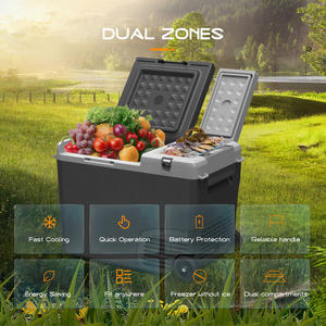 Frigorifero Portatile M40 da 40L con Compressore DC, Alimentazione a Batteria, Controllo Elettronico, Doppia Zona, 12V per Auto e Campeggio - Product Image 6