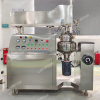 Homogénéisateur émulsifiant sous vide pour crèmes et lotions cosmétiques à petite échelle, capacité 500L, construction en acier SUS304, levage haute puissance 90kW